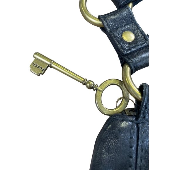 Fossil Long Live Vintage Womens Black  Leather Crossbody Handbag SKU 8779 - Picture 4 of 16